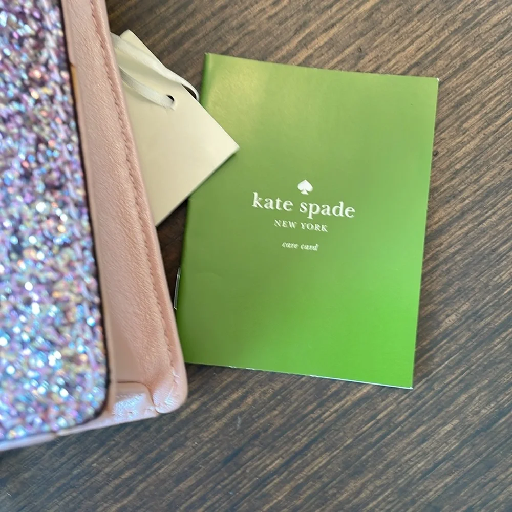 KATE SPADE SUNSET LANE CROSSBODY BAG Rosegold Glitter New with Tags Gift Idea